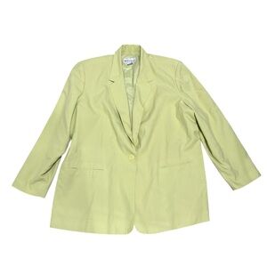 Dress Barn Women's Plus Size Lime Green Blazer-size 22W